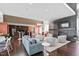 Spacious clubroom featuring a fireplace, tv, comfortable seating, and a kitchenette at 140 W Franklin St # 406, Chapel Hill, NC 27516