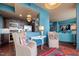 Inviting space blends kitchen, dining, and living areas, complete with modern décor and comfortable seating at 140 W Franklin St # 406, Chapel Hill, NC 27516