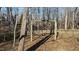 Fenced backyard with a swing set offering a fun outdoor space at 155 Georgetown Woods Dr, Youngsville, NC 27596