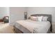 Comfortable bedroom featuring a large bed with soft bedding, neutral colors, and simple, tasteful décor at 169 Hidden Bluff Dr, Chapel Hill, NC 27517