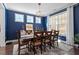 Spacious dining room featuring a large table, stylish decor, and plenty of natural light at 169 Hidden Bluff Dr, Chapel Hill, NC 27517