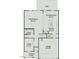 Detailed floor plan showcasing the home's layout with a study, Gathering room, and kitchen at 27 Meath Ct # 215, Clayton, NC 27520