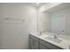 Bathroom featuring double sinks and a large mirror at 2735 Luxborough Ln, Mebane, NC 27302
