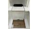 Selection of interior finish materials including cabinet door, floor tile, countertop, and backsplash at 320 White Oak Garden Way # 218, Garner, NC 27529