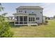 Beautiful backyard featuring a screened-in porch at 3913 Berkeley Town Ln, Fuquay Varina, NC 27526