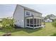 The back of the house features a screened-in porch at 3913 Berkeley Town Ln, Fuquay Varina, NC 27526
