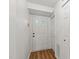 Bright foyer with wood-look flooring and a white front door at 402 Shannonford Ct, Wake Forest, NC 27587