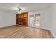 Living room with fireplace and built-in shelves at 402 Shannonford Ct, Wake Forest, NC 27587
