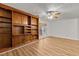 Living room with fireplace and built-in shelves at 402 Shannonford Ct, Wake Forest, NC 27587