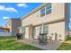 Backyard with patio, outdoor seating, and grill, ideal for outdoor entertaining at 4052 Dunkirk Dr, Burlington, NC 27215