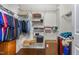 Walk-in closet with shelving and storage for optimal organization at 4052 Dunkirk Dr, Burlington, NC 27215