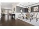 Formal dining room boasts elegant lighting and stylish decor at 428 Boulder Point Dr, Chapel Hill, NC 27516