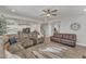 Open concept living room flows seamlessly into the kitchen, creating a spacious and inviting area for gatherings at 525 Marion Hills Way, Knightdale, NC 27545