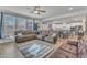 Open concept living room flows seamlessly into the kitchen and dining, creating a spacious and inviting area at 525 Marion Hills Way, Knightdale, NC 27545