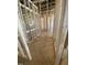 Hallway under construction showing the plumbing, electrical, and framing at 60 Valebrook Ct, Youngsville, NC 27596