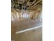 Open layout of the house under construction with exposed framing and utilities at 60 Valebrook Ct, Youngsville, NC 27596