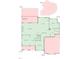 Detailed first floor plan showcasing the layout, dimensions, and flow between the kitchen, living room, and bedrooms at 690 Hawthorne Pl, Creedmoor, NC 27522