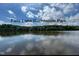 Scenic view of Falls Lake Recreation Park, with tranquil water and lush green trees under a partly cloudy sky at 690 Hawthorne Pl, Creedmoor, NC 27522