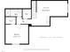 Second floor plan featuring a bonus room and a bedroom with bath and walk-in closet at 720 Shell Bank Ct, Cary, NC 27519