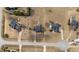 Expansive aerial view of neighborhood homesites showing the layout of the property and surrounding area at 8712 New River Cir, Raleigh, NC 27603