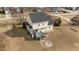 Aerial view of the backyard, deck, patio, and side yard at 8712 New River Cir, Raleigh, NC 27603