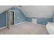 Unique bedroom with built in desk space and carpeted floor at 8712 New River Cir, Raleigh, NC 27603