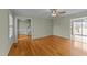 Spacious living room with hardwood floors and ample natural light at 8712 New River Cir, Raleigh, NC 27603