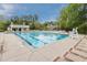 Community pool featuring a large, clean swimming area and comfortable lounge chairs for residents' enjoyment at 904 Churchill Glen Blvd, Knightdale, NC 27545