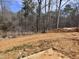 Backyard showcasing construction progress, earth and natural surrounding landscape at 1067 Fairhaven Dr # 53, Mebane, NC 27302