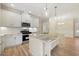 Kitchen with a large island, stainless appliances, and a eat in dining area at 1067 Fairhaven Dr # 53, Mebane, NC 27302
