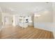 A spacious living room area that leads to a bright kitchen space at 1067 Fairhaven Dr # 53, Mebane, NC 27302