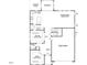 Layout of the open-concept first-floor floor plan with a two-car garage and study at 124 Willow Cameron Way, Angier, NC 27501