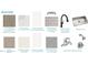 Home design selection sheet featuring flooring, kitchen and bath finishes and hardware options at 124 Willow Cameron Way, Angier, NC 27501