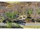 High angle aerial view of property showing layout of house and land at 12808 Old Stage Rd, Willow Springs, NC 27592
