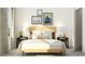 Inviting bedroom featuring a modern design, natural light, and minimalist decor for a relaxing atmosphere at 1308 Hazelnut Ridge Ln, Knightdale, NC 27545