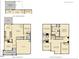 Detailed first and second floor plans showcasing the home's layout and room dimensions at 1342 Hazelnut Ridge Ln, Knightdale, NC 27545
