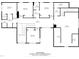 Detailed second floor floorplan of the house with dimensions at 149 Bonica Creek Dr, Garner, NC 27529