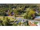 A bird's eye view of this home shows how it is part of a beautiful, tree-lined community next to the golf course at 1530 The Preserve Trail, Chapel Hill, NC 27517