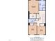Floor plan showcasing the layout of bedrooms and bathrooms at 1723 Starlit Sky Ln, Cary, NC 27519