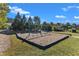 This community playground features a swing set nestled in a wood chip area surrounded by lush green landscaping at 1723 Starlit Sky Ln, Cary, NC 27519