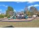 Playground with multiple slides and climbing features within a residential community at 1723 Starlit Sky Ln, Cary, NC 27519