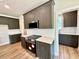 Modern kitchen with stainless steel appliances, ample cabinetry, and white countertops at 20 Eagle Crest Court Way # Holly Farmhouse, Lillington, NC 27546