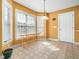 Bright breakfast nook with lots of natural light and tile flooring at 2574 Primrose Ln, Creedmoor, NC 27522
