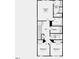Layout of the second floor with owner's suite, laundry, and bedrooms 2 and 3 at 270 Sweetbay Tree Dr, Wendell, NC 27591