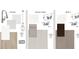 Kitchen and bath selections featuring cabinet colors, countertops, and hardware at 277 Gregory Village Dr, Lillington, NC 27546