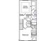 Detailed third floorplan showing layout of primary bedroom, laundry, and two bathrooms at 328 Chesapeak Commons St # 142, Garner, NC 27529