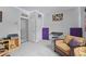Soundproofed music room featuring acoustic foam, a keyboard and a comfortable couch at 3528 Olive Glen Dr, Apex, NC 27502