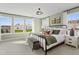 Serene main bedroom featuring neutral tones, ample natural light, and a comfortable bed at 56 Lavender Ln # 155, Clayton, NC 27520