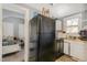 A practical kitchen area offering direct sightlines to the adjacent bedroom at 616 N Mebane St, Burlington, NC 27217