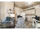 Kitchen featuring white cabinets and black appliances at 616 N Mebane St, Burlington, NC 27217
